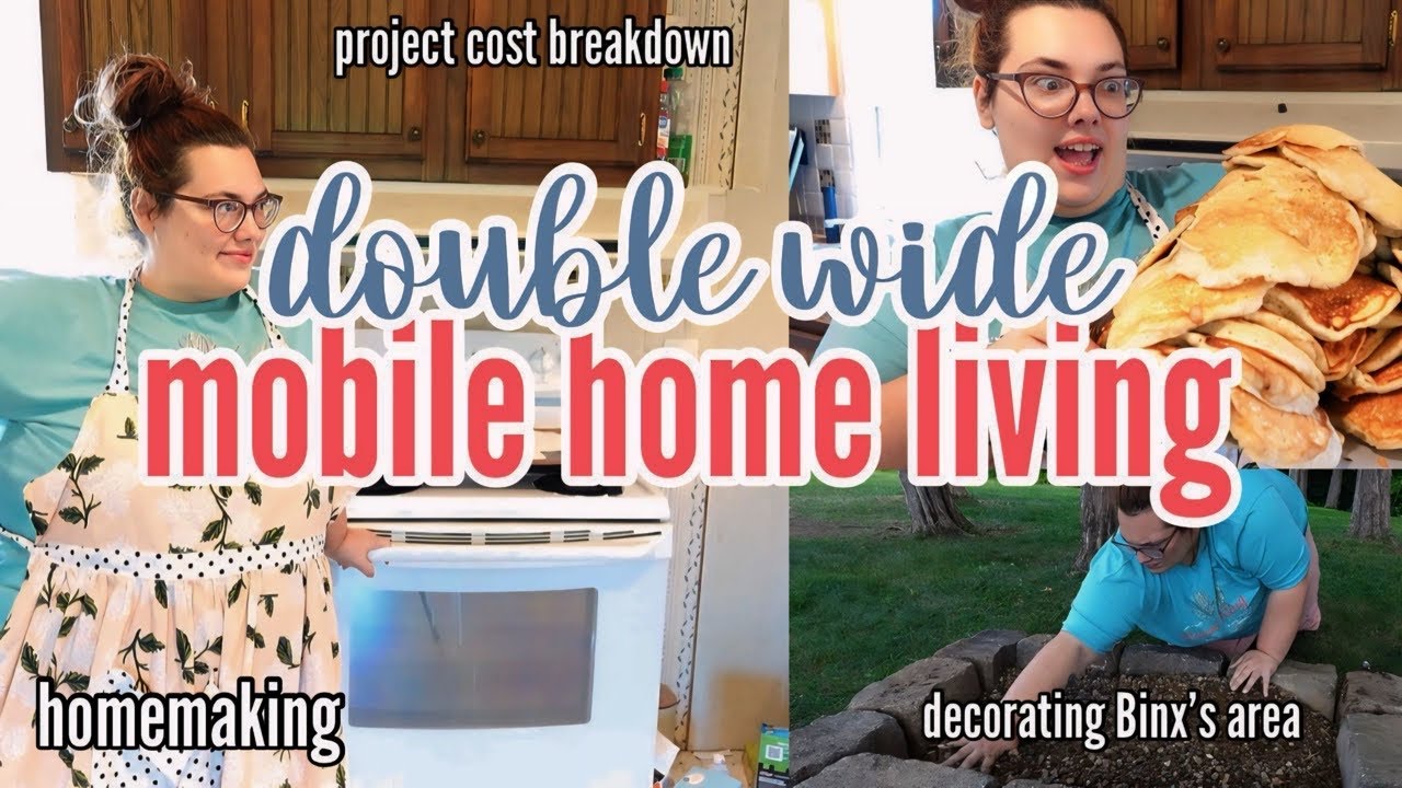🏡 HOW MUCH I SPENT ON A RECENT MOBILE HOME PROJECT | decorating Binx’s area | MOBILE HOME LIVING