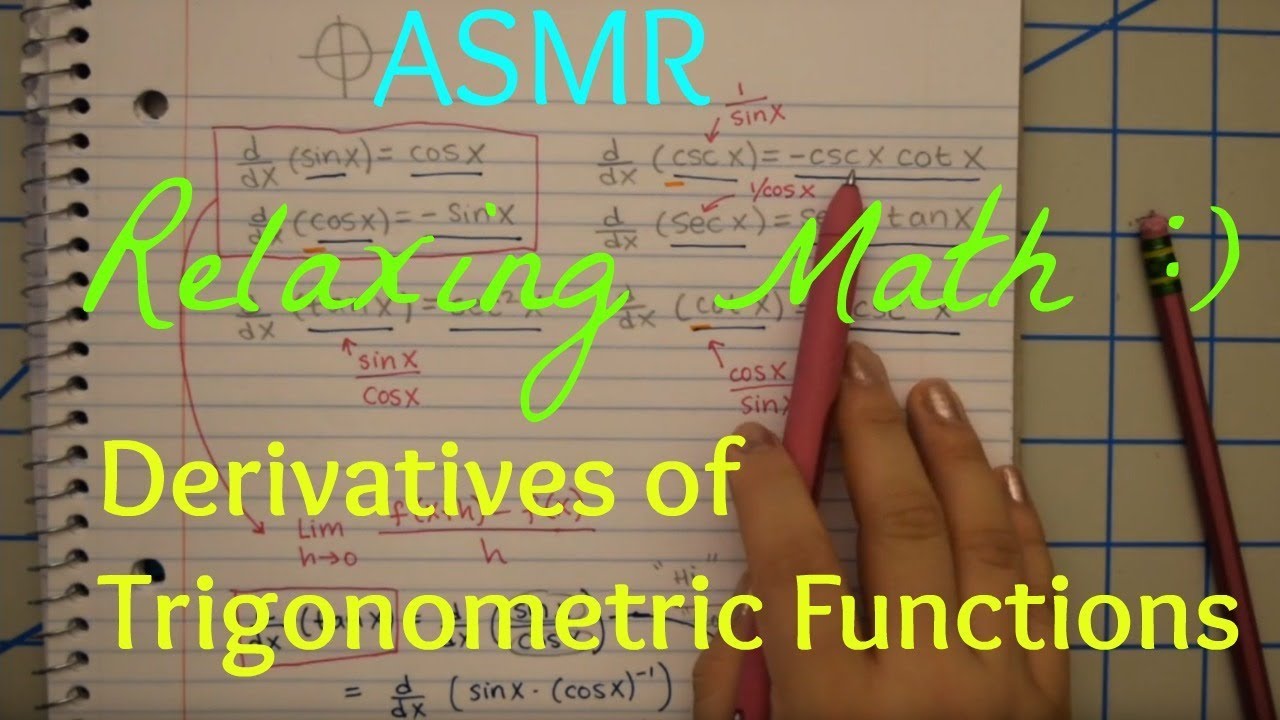 ASMR Math | Calculus | Derivatives of Trigonometric Functions
