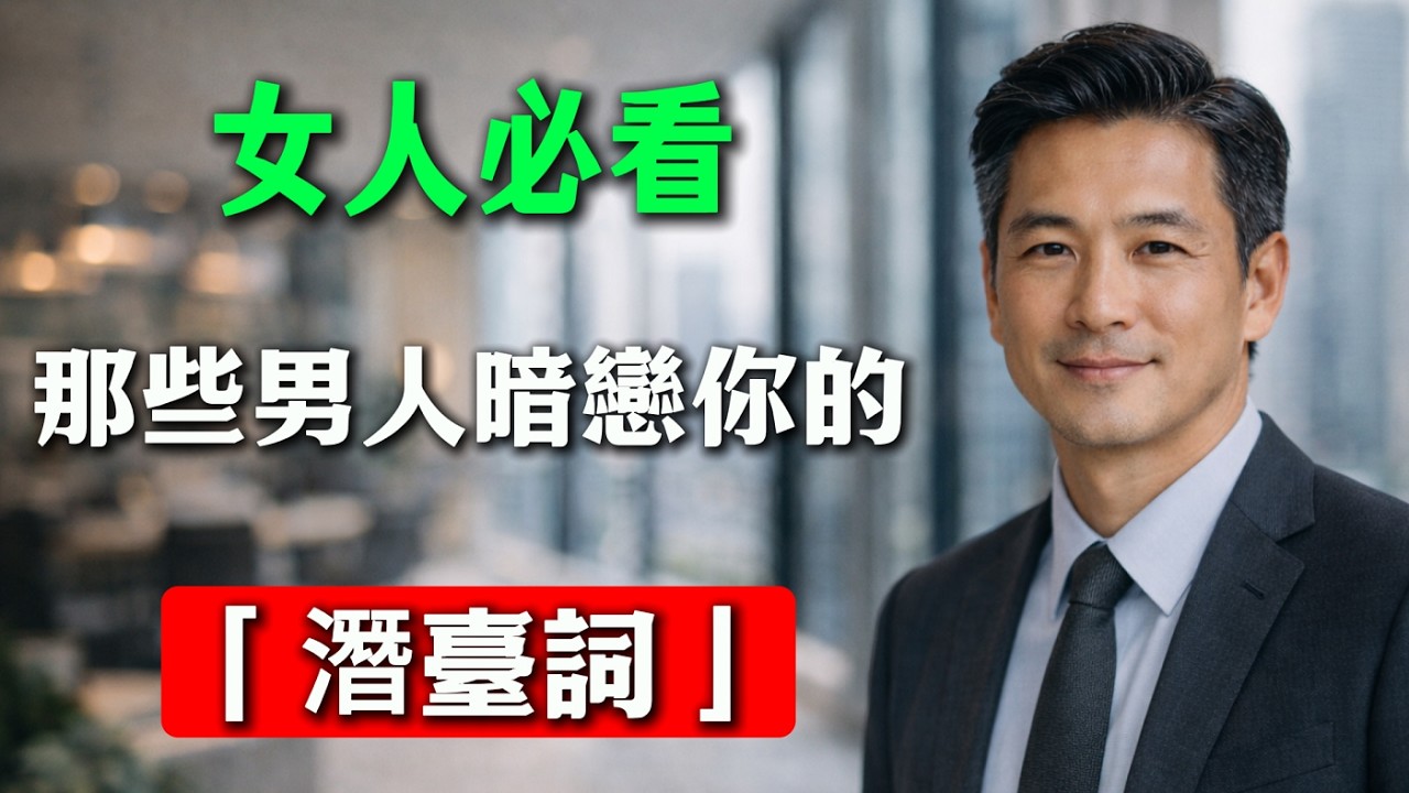 女人必看！那些男人暗戀你的「潛臺詞」，最後一個大部分人都會忽略！