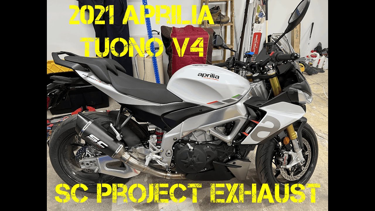 2021 Tuono SC Project Exhaust and AF1 Front Signal Block-off Install