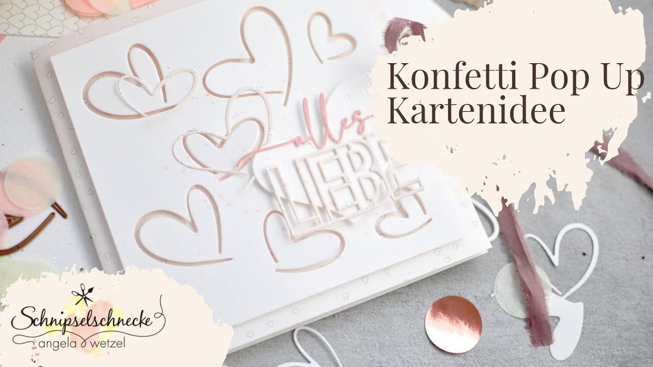Konfetti Pop Up Kartenidee