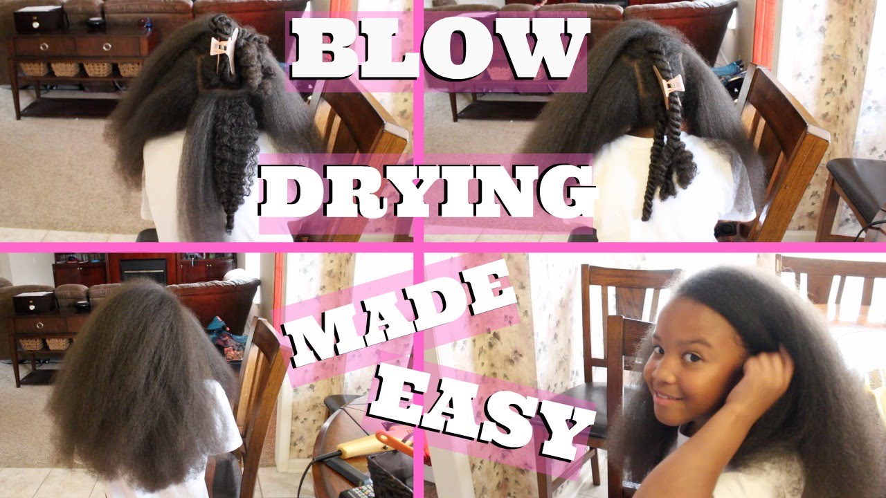 How To Blow Dry Natural Hair ▸ Low - Medium Heat