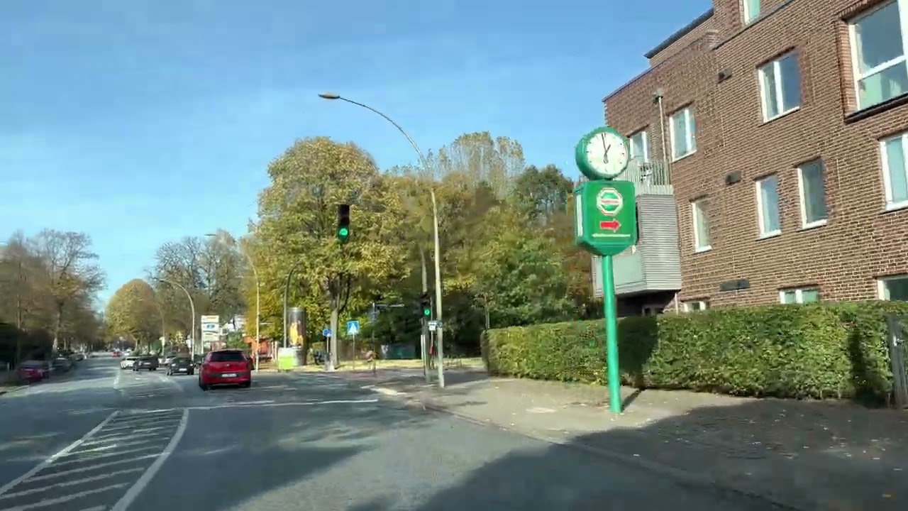 driving from Hamburg to Elmshorn HDR October 2022