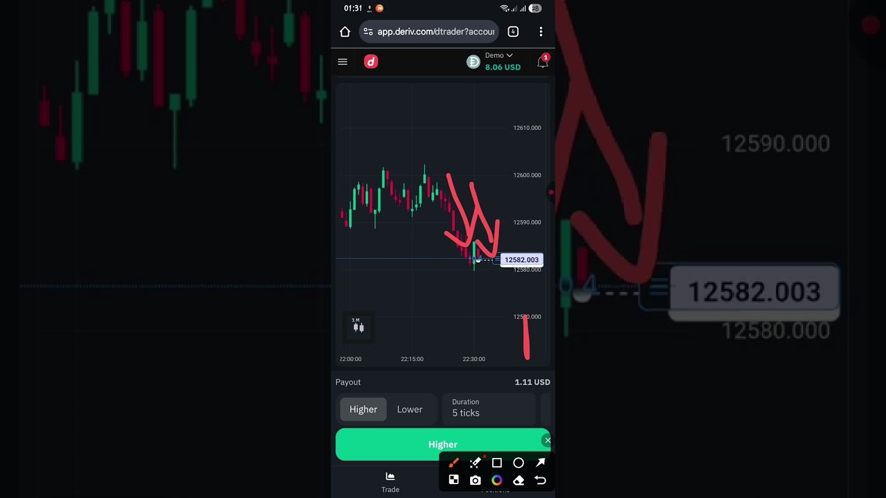 Deriv Tutorial: How to Trade Higher & Lower on Volatility Markets (Beginner Guide)