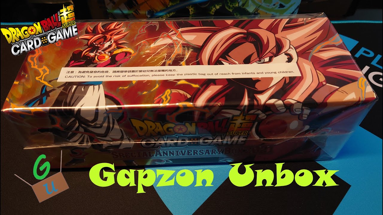 Opening Dragon Ball Super Card Game Special Anniversary Box 2021 - SS4 Gogeta box art