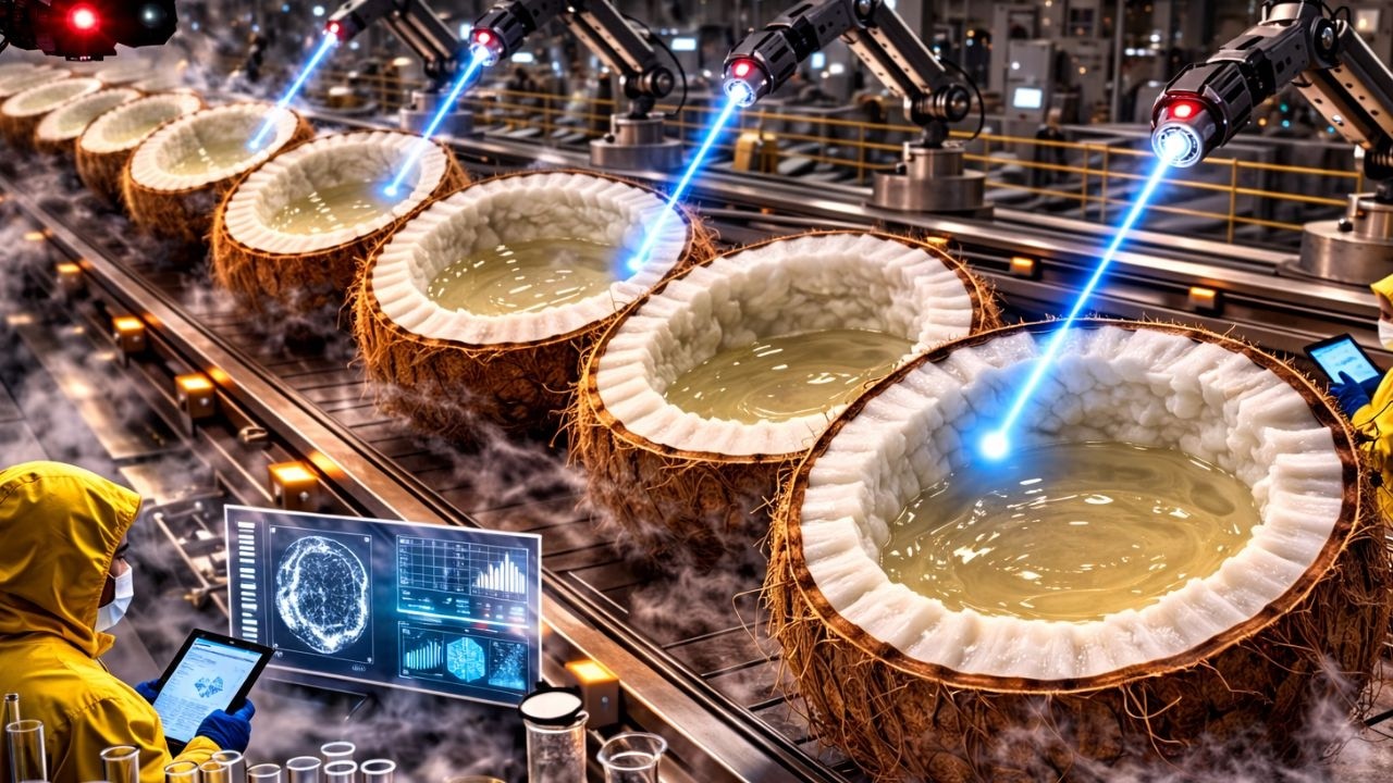 Inside Food Factory &ndash; How Millions of Coconuts Are Processed Every Day