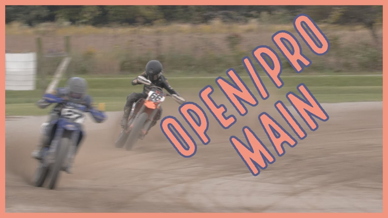 Open/Pro main at the Ohio Flattrack Sports Center 10/02/2022