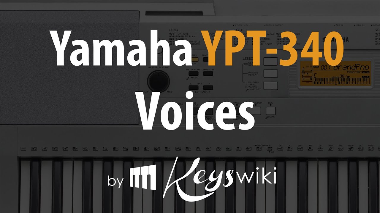 Yamaha YPT-340 / PSR-E343. Voices(1/4)