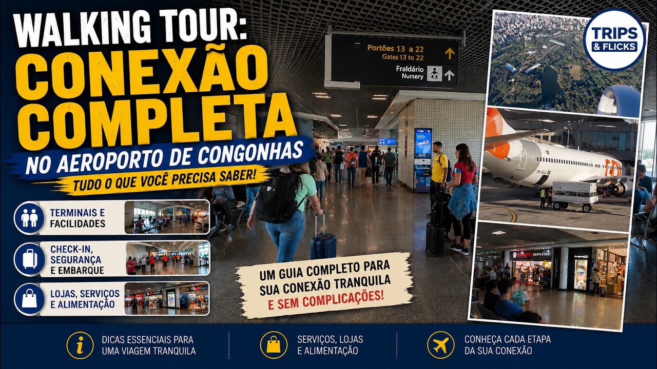 Walking Tour: Conexão Completa no Aeroporto de Congonhas - Tudo o Que Você Precisa Saber! 🤗🛬🛫✈️