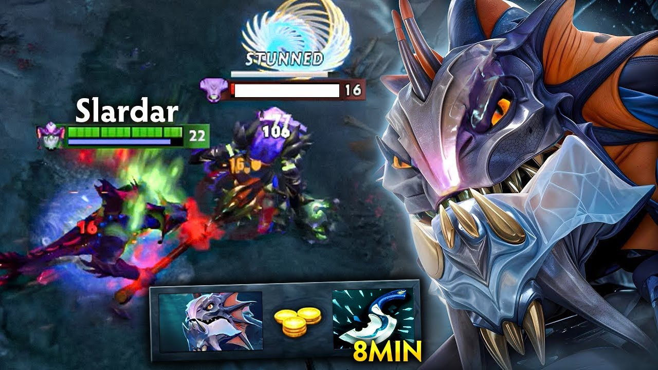 8Min Blink Dagger Slardar🔥🔥🔥Raid Boss Hard Carry Rampage 33 Kills Dota 2