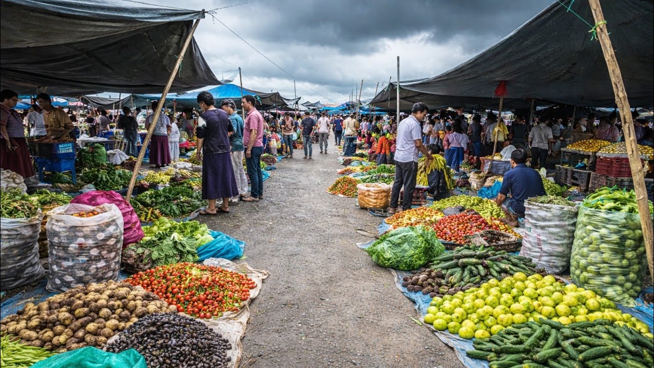 Los MERCADOS más EXOTICOS de: Frutas y Verduras en Nueva Cajamarca 🇵🇪¿ Nos agarro la lluvia ? 