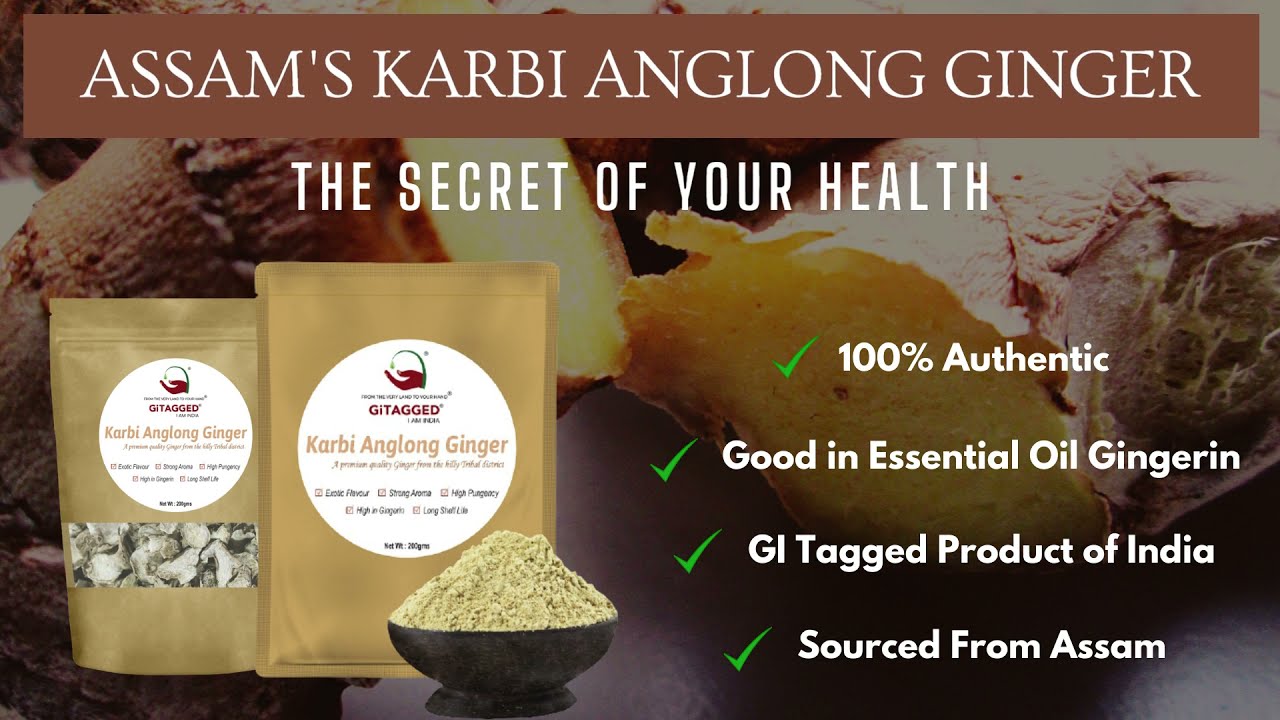 GiTAGGED&reg; Assam Karbi Anglong Ginger | Immunity Booster | Healthy Spices