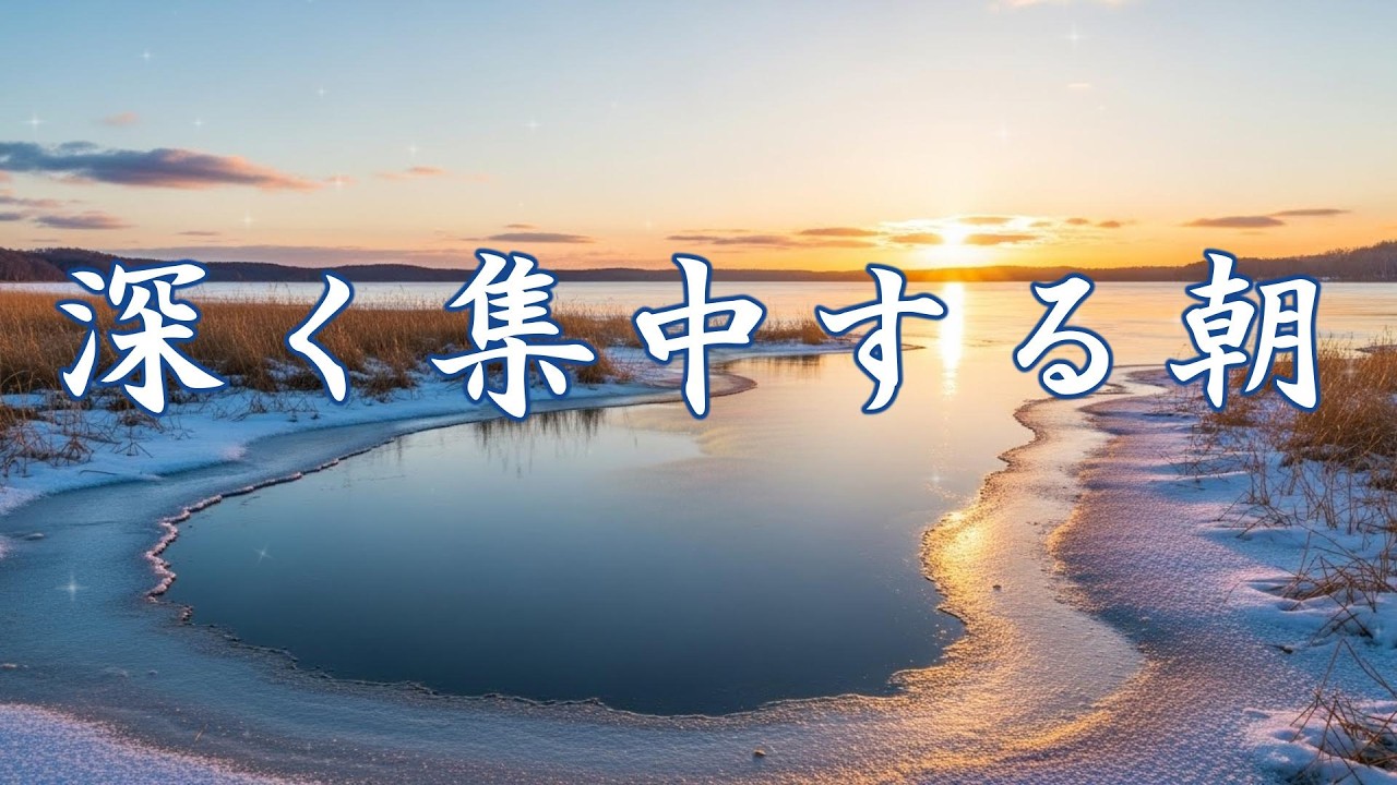 作業用BGM｜思考が澄み、長時間集中したいあなたへ。自然映像とジャズピアノが、仕事・勉強・読書を深く支えます。〈網走・能取湖〉（作業用BGM／ジャズピアノ／自然映像／集中／癒し）