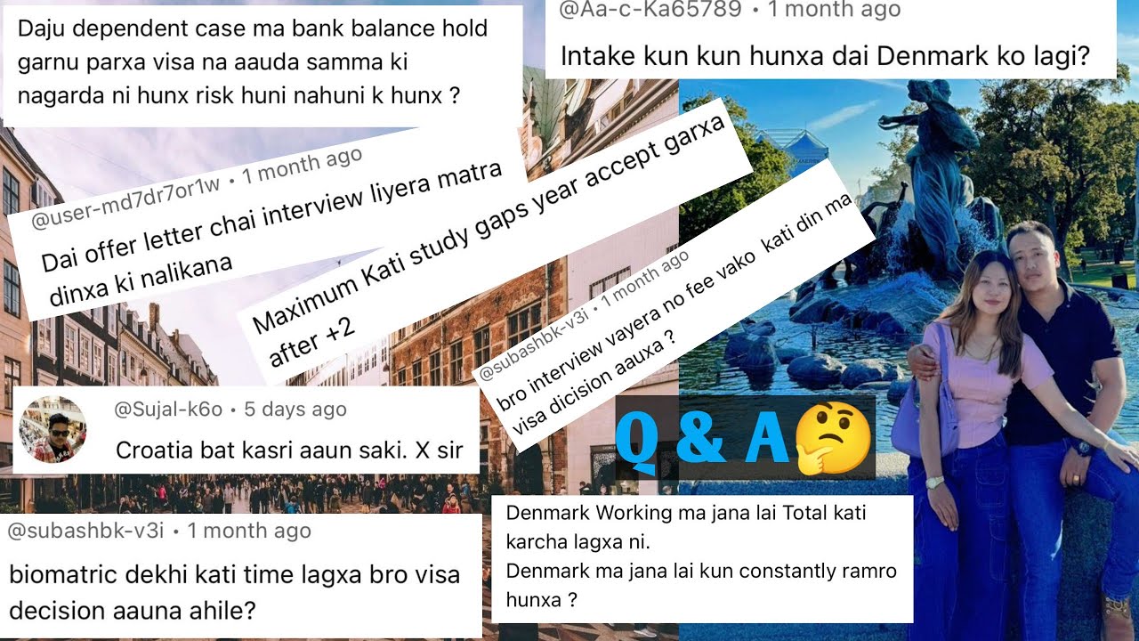 1st Q&A,Denmark🇩🇰Visa #Success Rate #Processing Time with Dependent