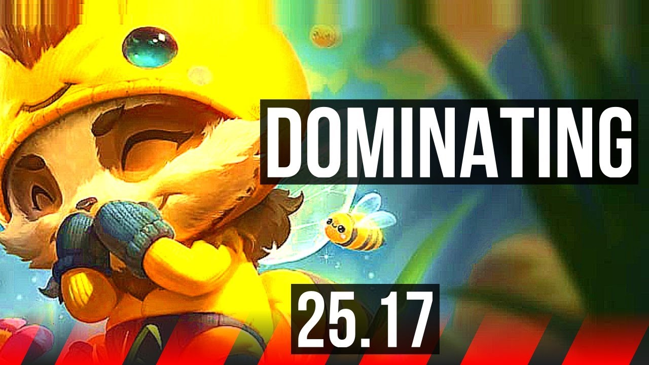 TEEMO vs AMBESSA (TOP) | 1500+ games, Dominating | EUW Challenger | 25.17