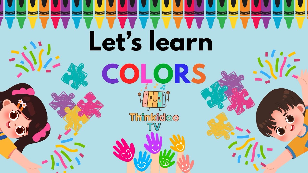 Learn Colors for Toddlers | Red, Yellow, Green, Blue , Black and more