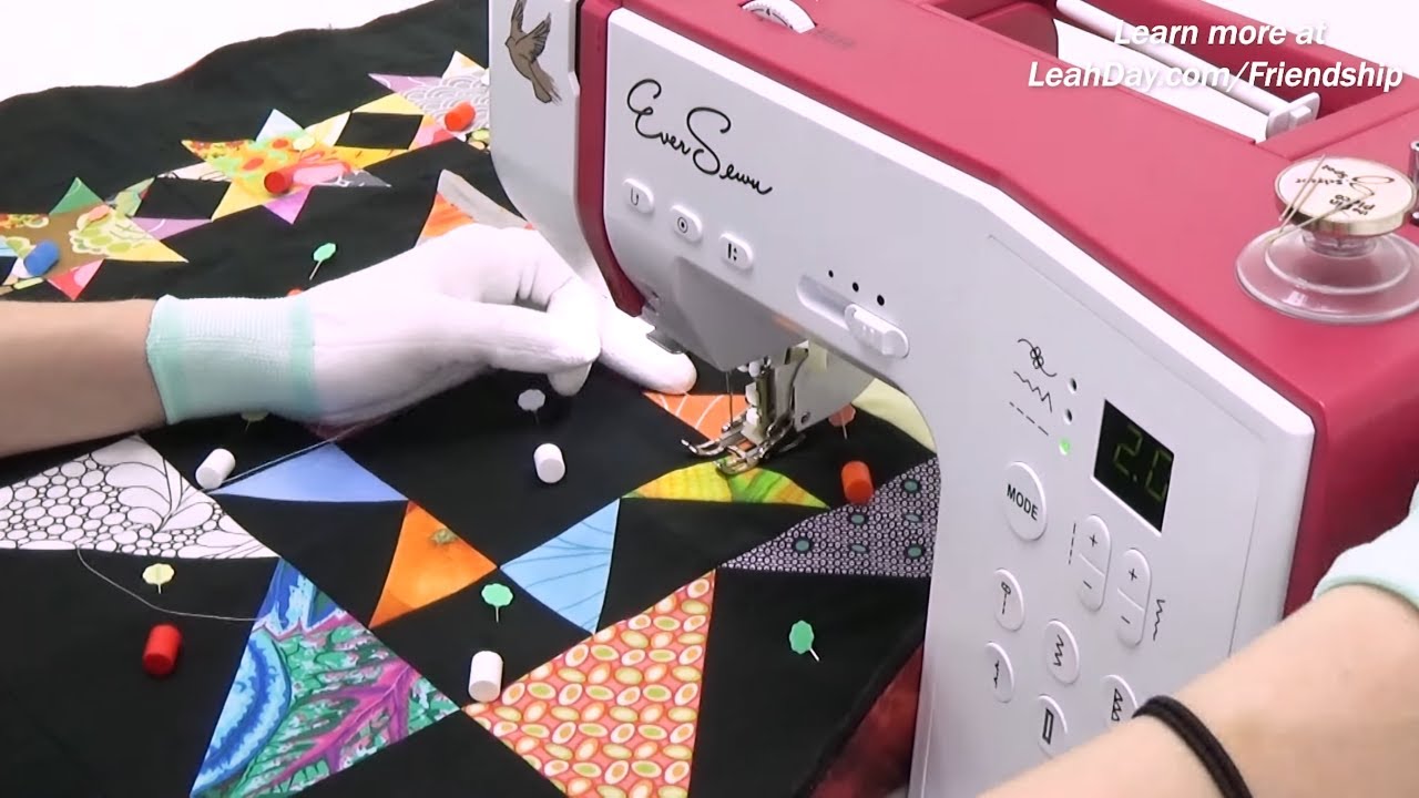Quilt a Scrappy Star Quilt Block on Your Home Machine