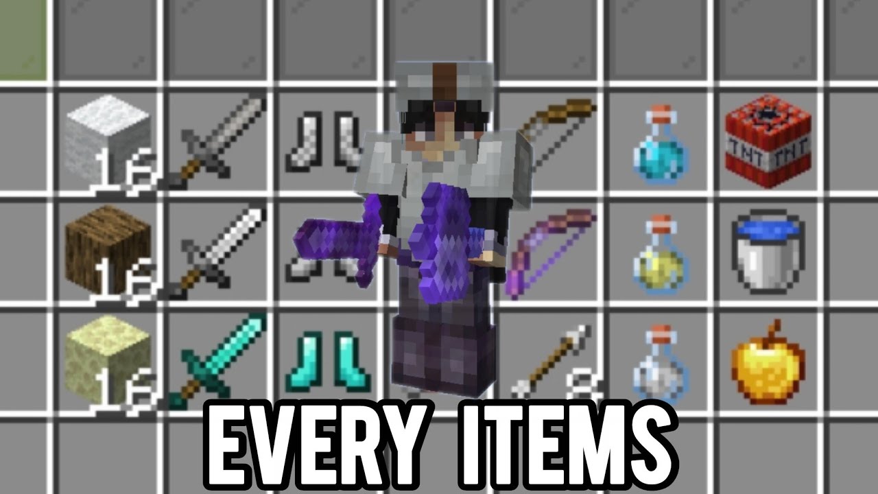 I collected every items in minecraft bedwars |Insane match
