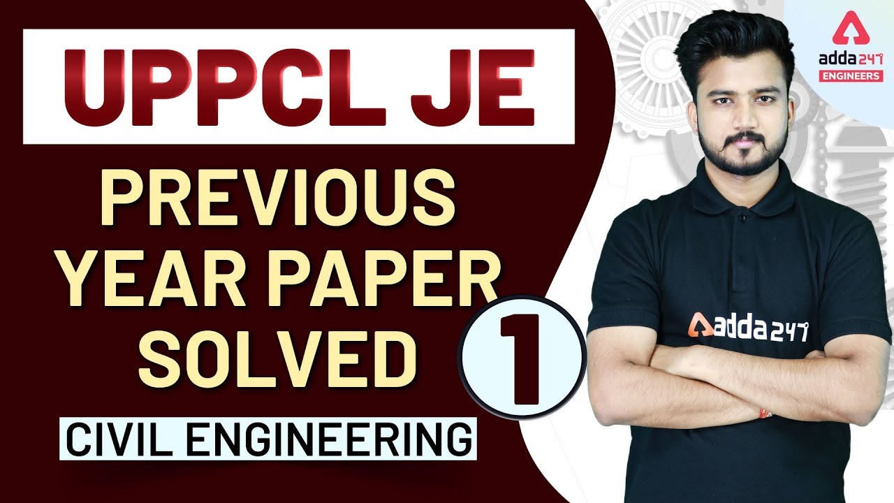 UPPCL JE | Civil Engineering |  PREVIOUS YEAR PAPER SOLVED SET -1