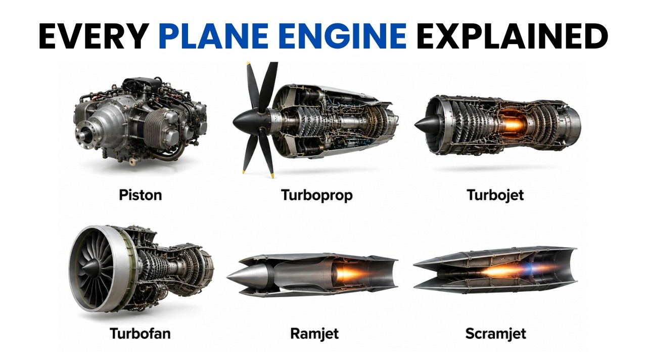 Every Plane Engine Explained In 10 Minutes