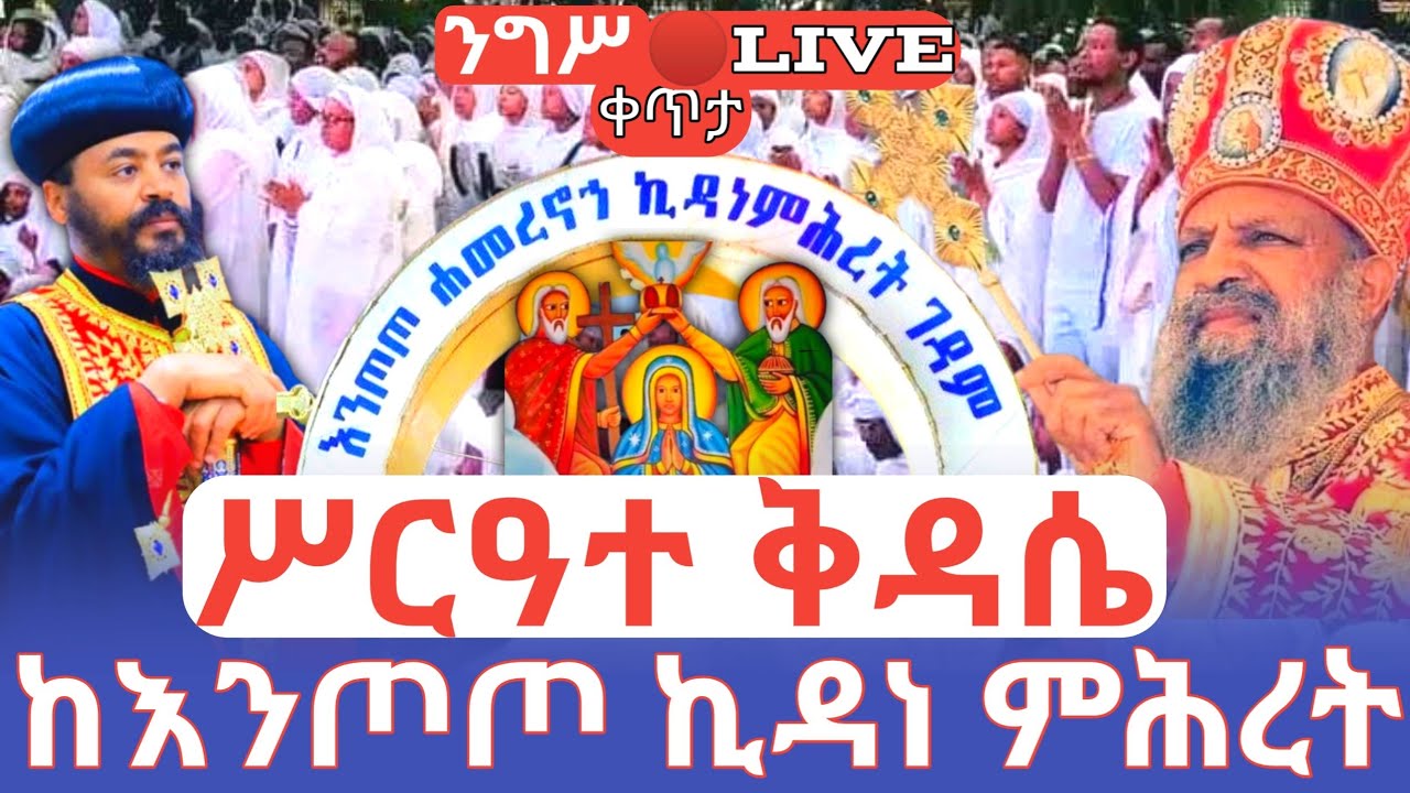 ሥርዓተ ቅዳሴ❗️ታላቅ ንግሥ‼️ 🛑ቀጥታ ከእንጦጦ ሐመረ ኖኅ  ኪዳነ ምሕረት ገዳም #ethiopian_orthodox_tewahdo