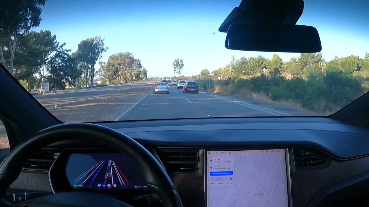 [FSD Beta 9.1] drive in Carlsbad with a ton of Sun
