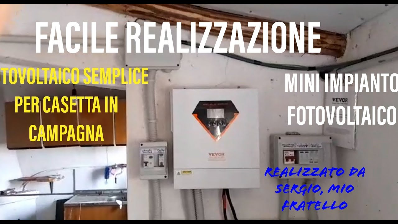 PICCOLO FOTOVOLTAICO PER CASETTA IN CAMPAGNA #vevor