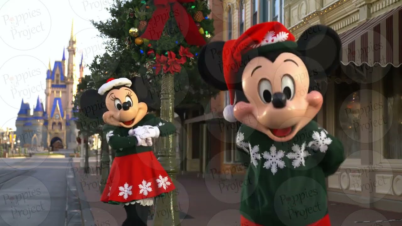 Mickey and Minnie Mouse Personalised Surprise Video Message - Disney Reveal (Christmas Bauble)