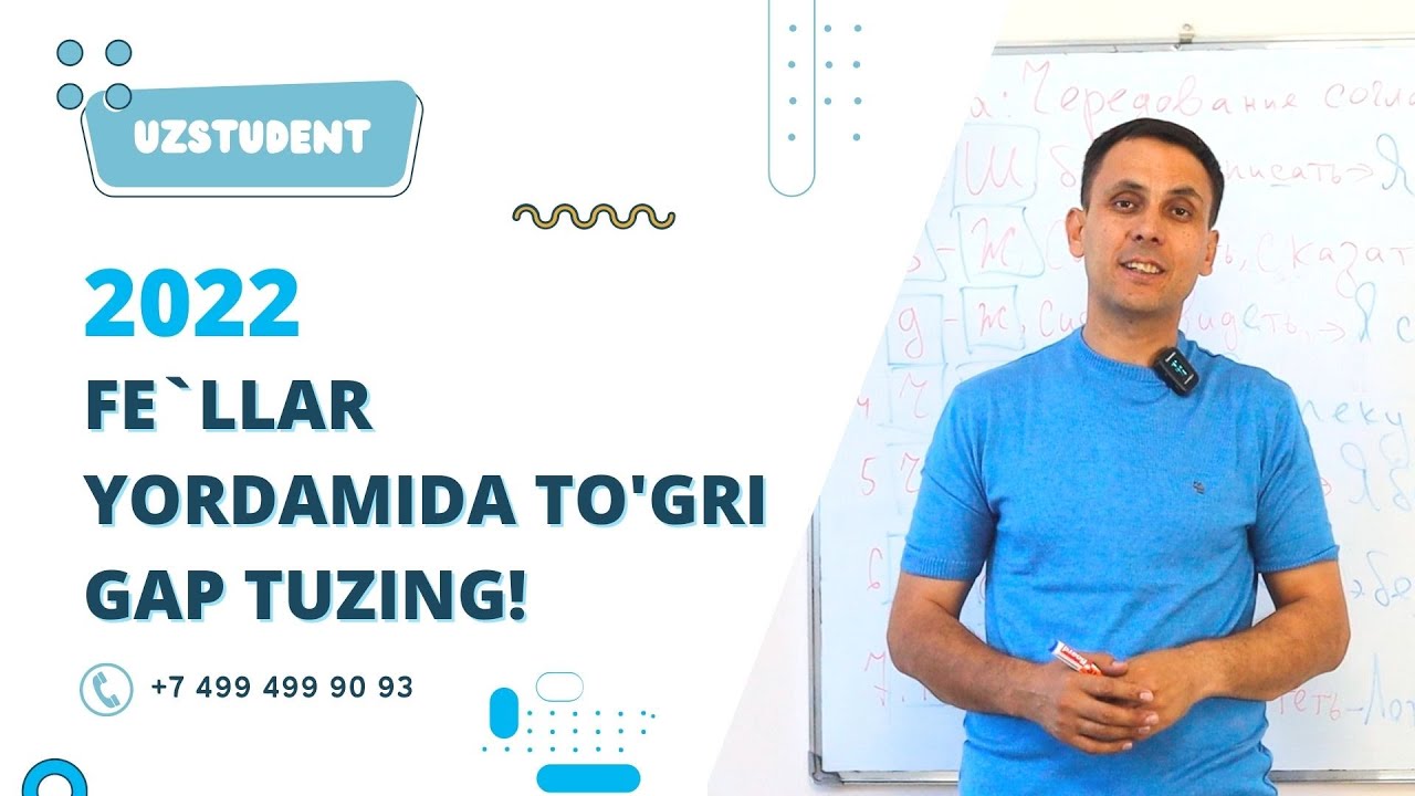 Fe`llar yordamida to'g'ri gap tuzing!