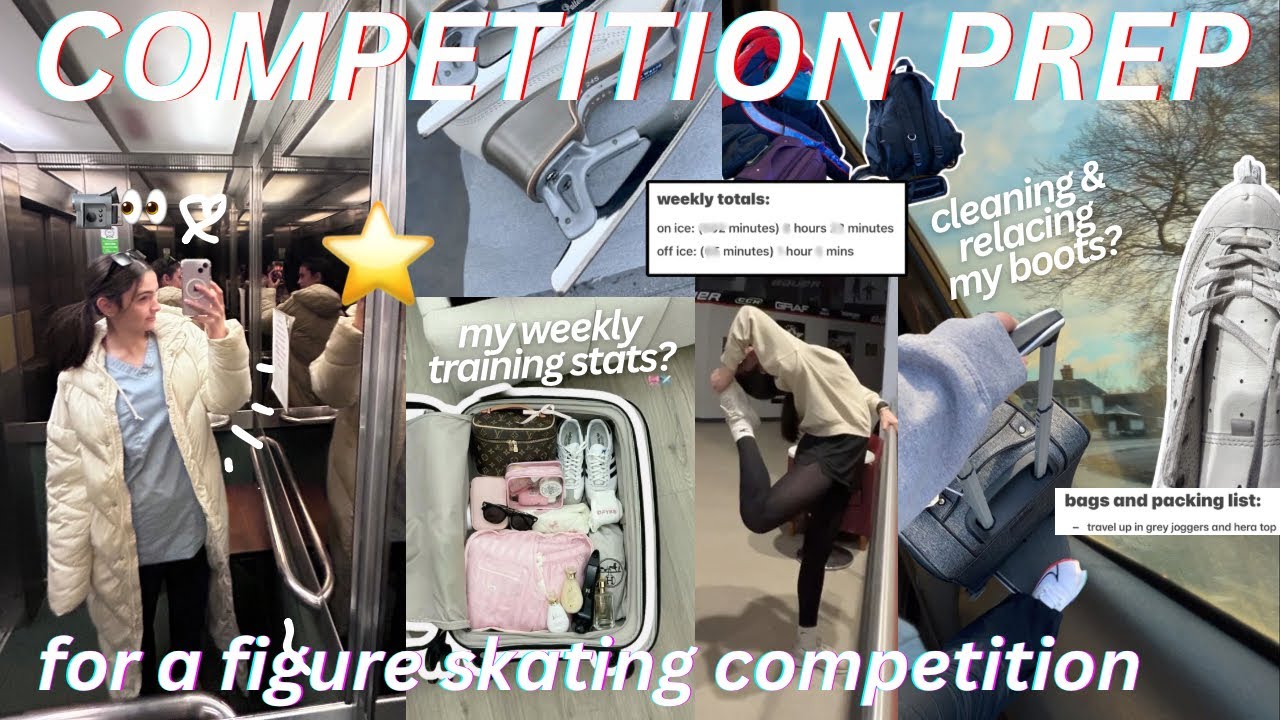 get prepped with me for a FIGURE SKATING COMPETITION ⛸️✨ | MY training plan, and dress practices