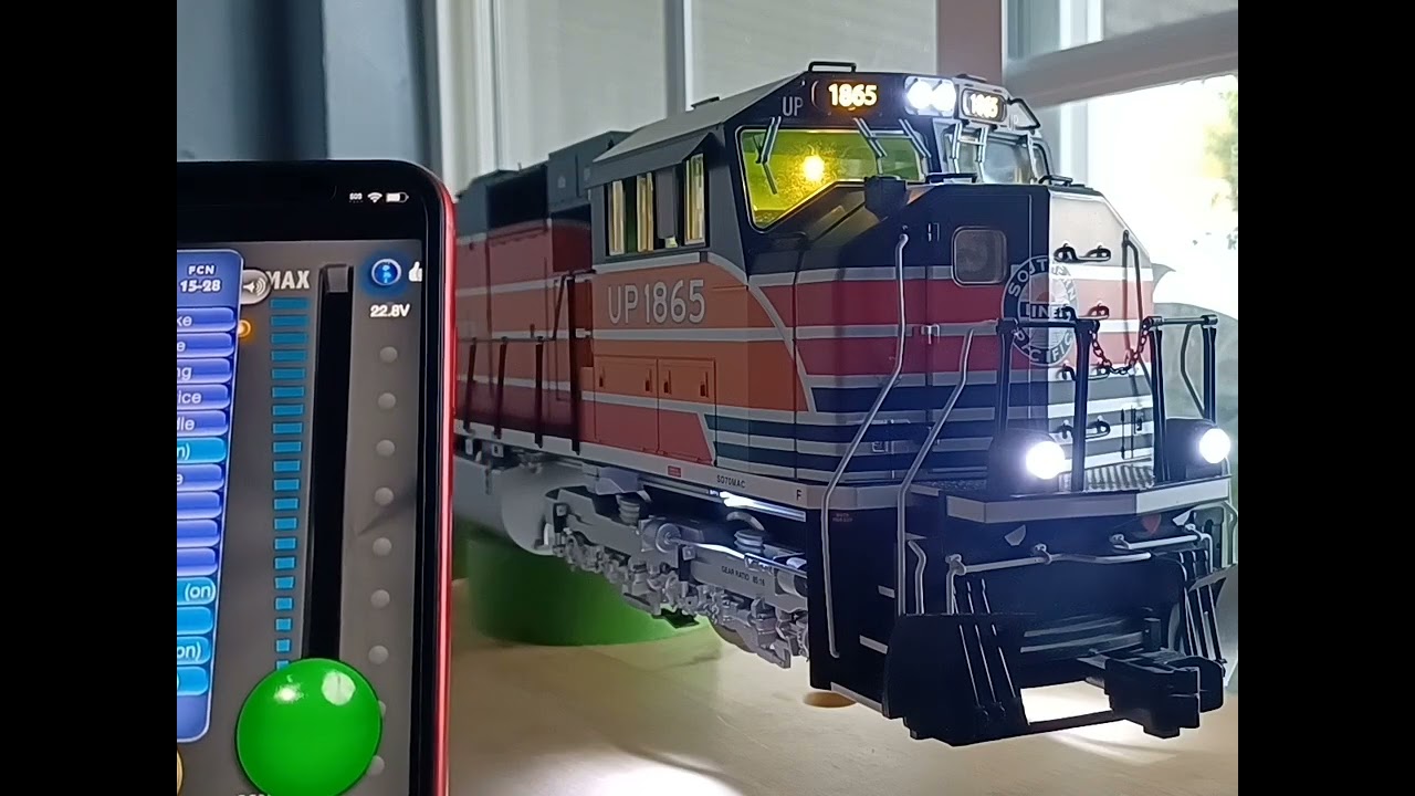 Soundtraxx Blunami 4408 installed in a USA Trains SD70 going over a few basic functions