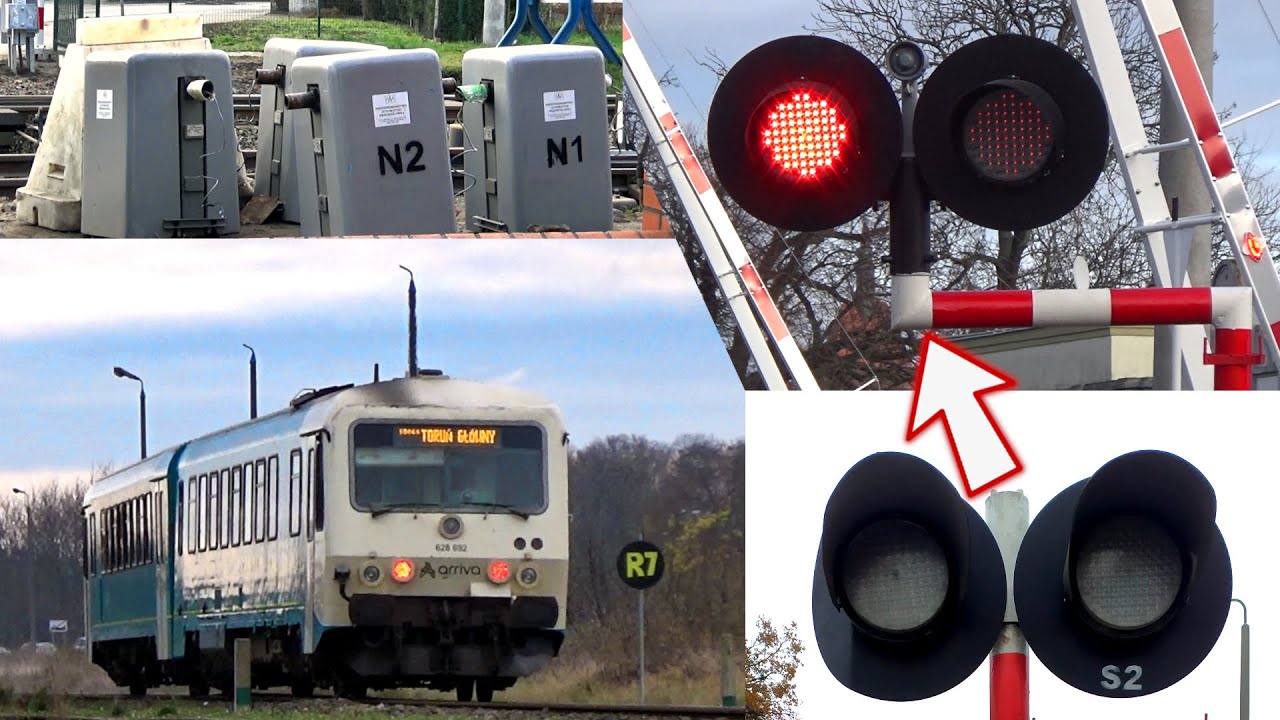 Przejazd Kolejowy na ul. Bydgoskiej w Chełmży - po modernizacji | Polish railroad crossing