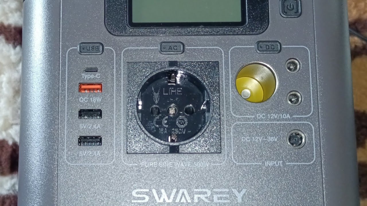 Unboxing и ревю на портативна електростанция power station Swarey S500 Pro