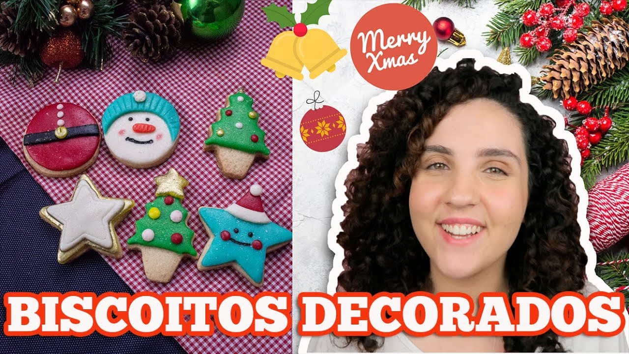 Como Fazer Biscoito de Natal Decorado com Pasta de Leite Ninho (Aula Completa)