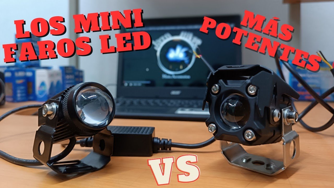 ✅ Como Son Las Mini Exploradoras Led mas Potentes para Motos - Driving Light /JAZO BIKER