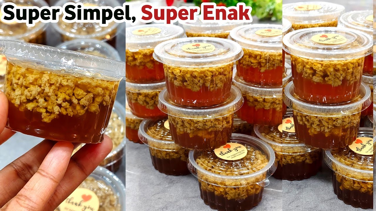 1 RESEP JD 30 CUP. LEMBUT, MANIS, NO AMIS  ENAK BANGET. PUDING LUMUT GULA MERAH SIMPEL UNTUK JUALAN