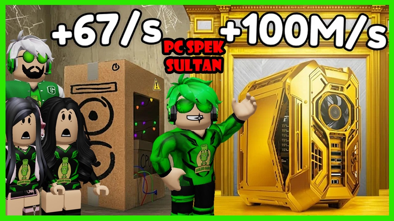 GG! Aku Merakit Berbagai Macam PC Gaming Spek Dewa - Roblox Computer Incremental