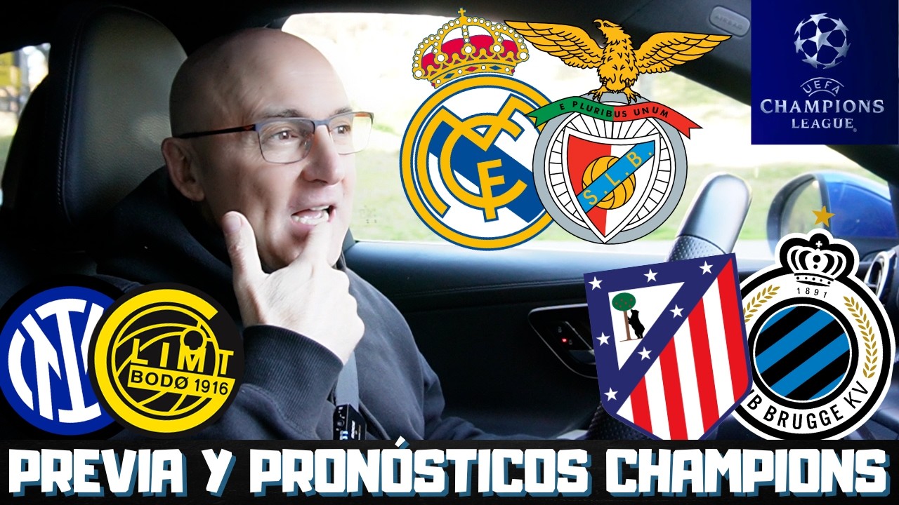REAL MADRID vs BENFICA, ATLETI vs BRUJAS, INTER vs BODO... PREVIA Y PORCENTAJES PLAY OFF CHAMPIONS