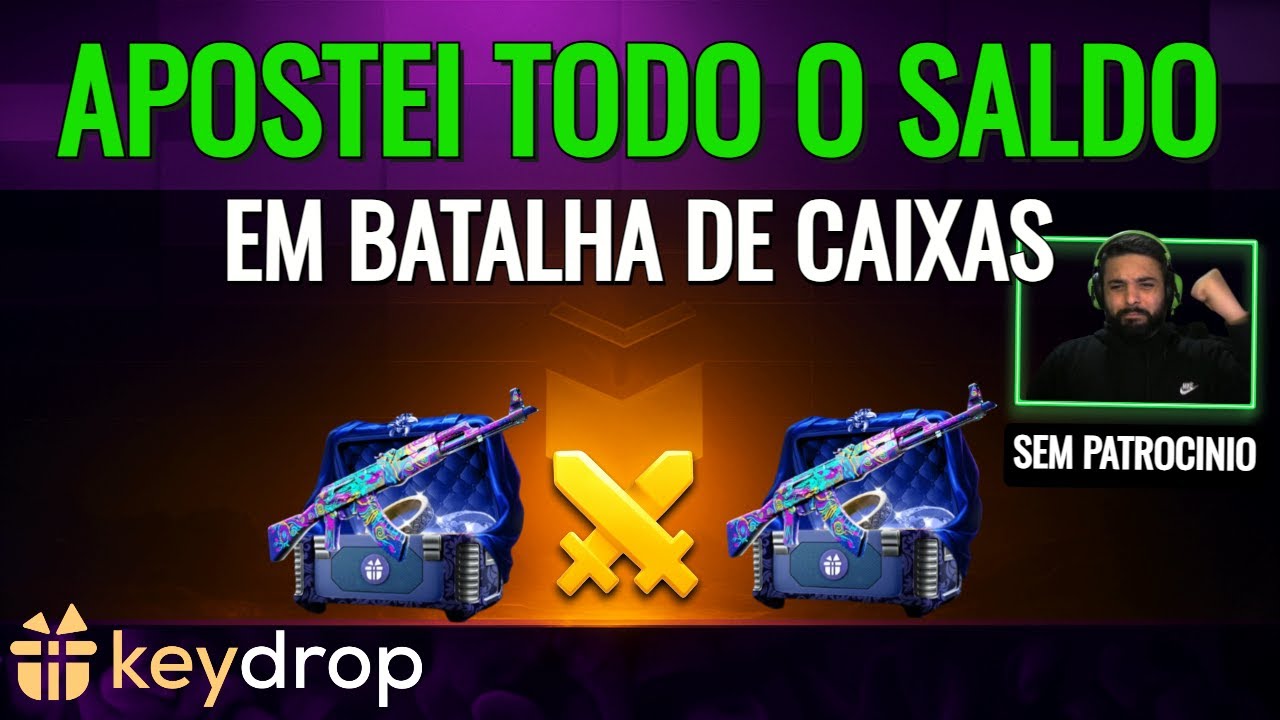 APOSTAMOS TUDO ABRINDO CAIXAS NO KEYDROP COM POUCO SALDO, PROFIT E BATALHAS DE CAIXAS