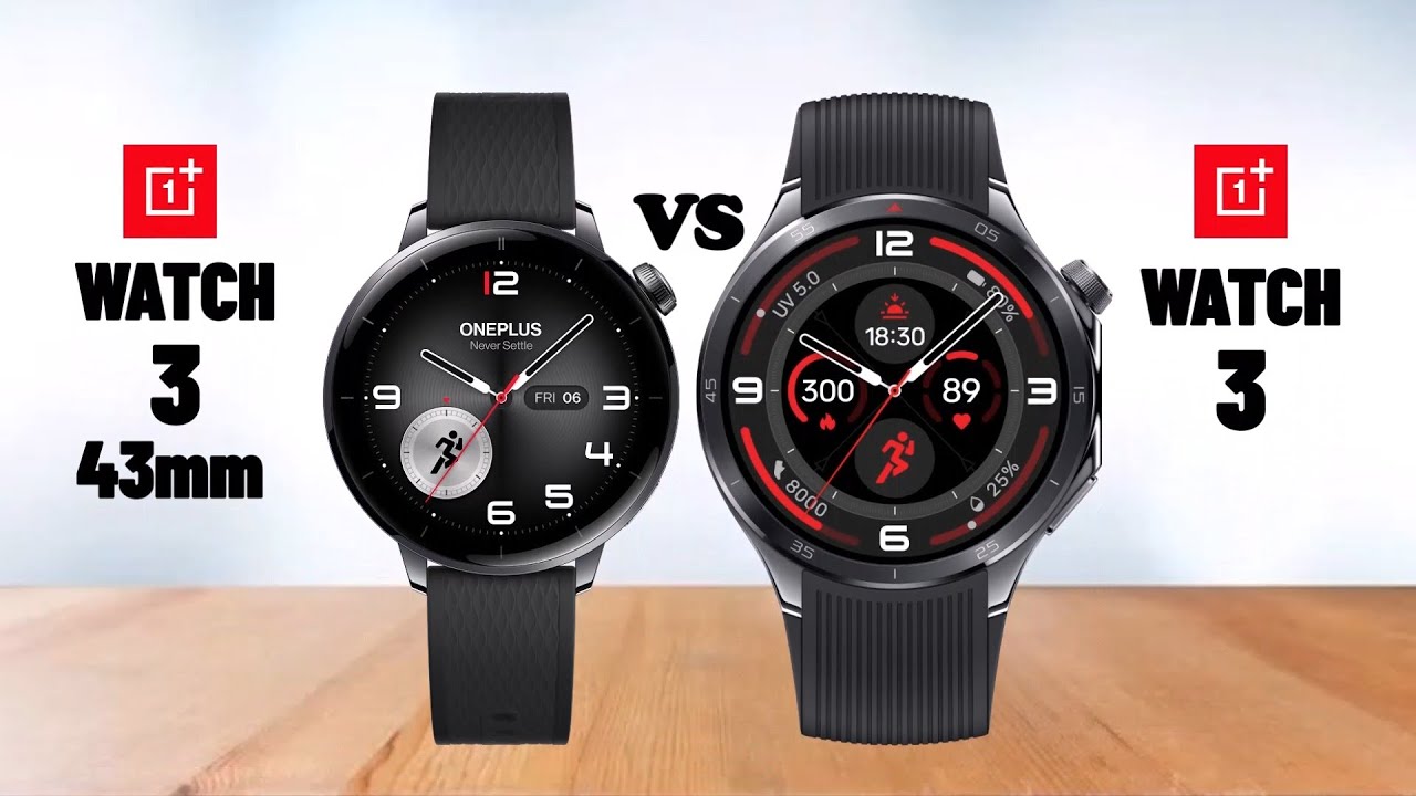 OnePlus Watch 3 43mm vs OnePlus Watch 3