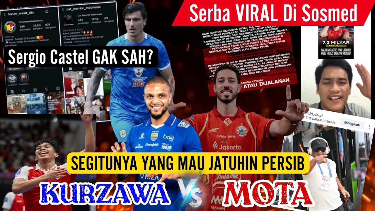 Nyari Duit Koq Jatuhin Persib.. 🤣Sergio Castel Gak Sah Katanya 😂Berita Serba Viral Nih Terbaru 