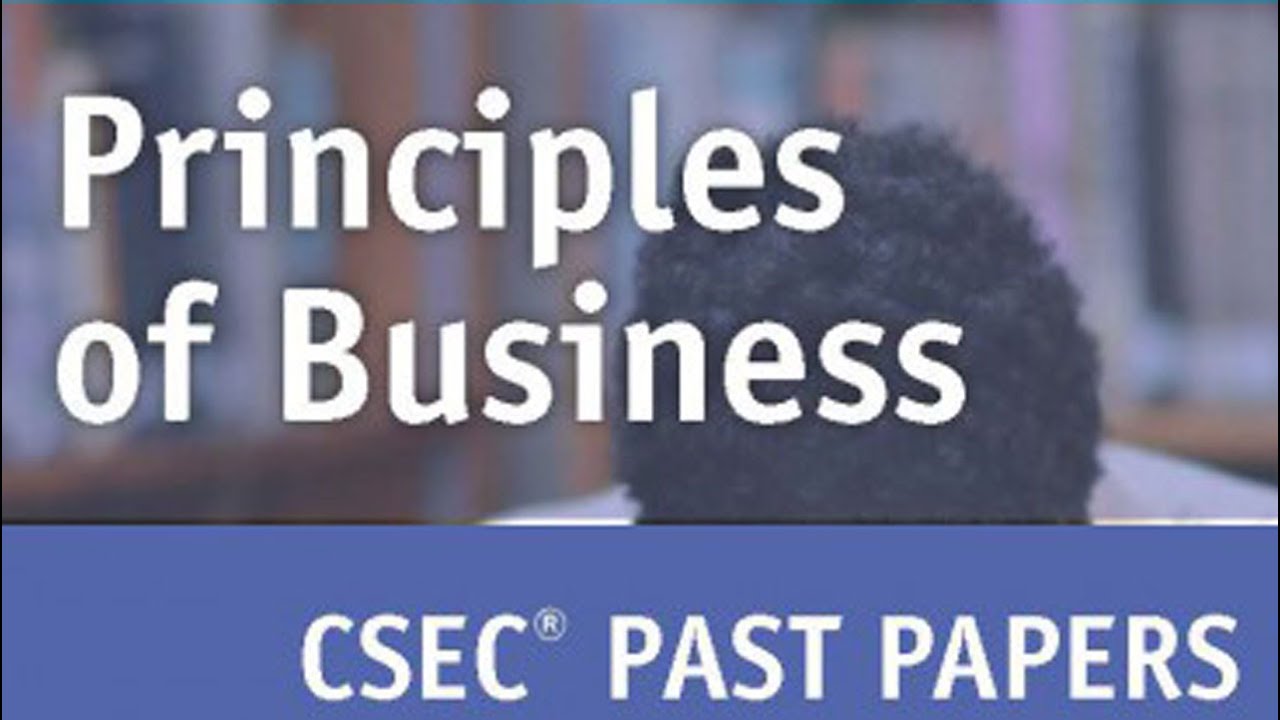 CSEC POB PRINCIPLES of BUSINESS PAST PAPER  JANUARY 2025 PAPER 1