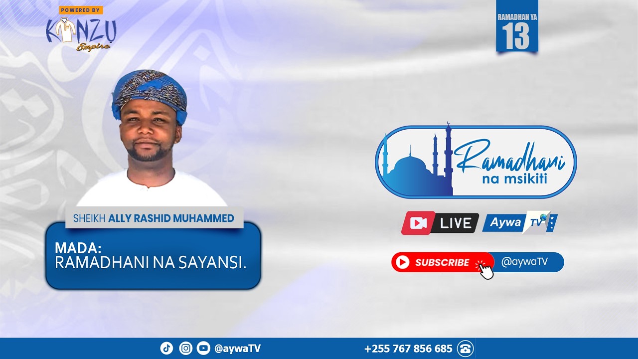 🔴Live RAMADHANI NA MSKITI (13) - SHEIKH ALLY RASHID MUHAMMED - MASJID MTAMBANI  , DSM - 02.03.2026