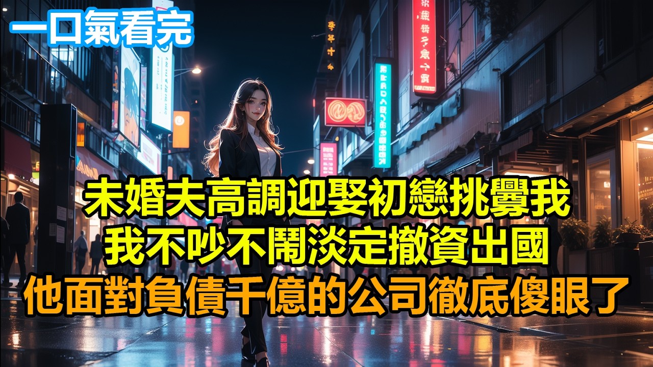 未婚夫高調迎娶初戀挑釁我，我不吵不鬧淡定撤資出國，他面對負債千億的公司徹底傻眼了
