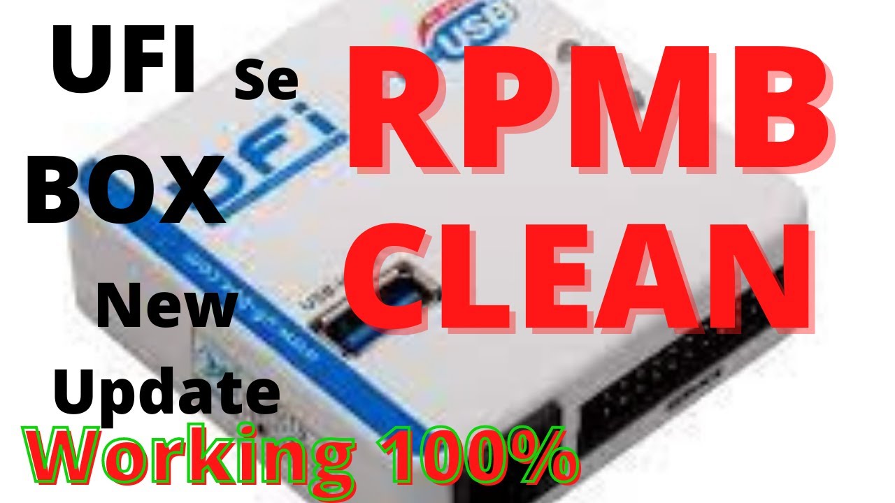 RPMB clean by UFI Box easy and fast | ufi box rpmb clean update | ufi box se rpmb kaise kare 2021.