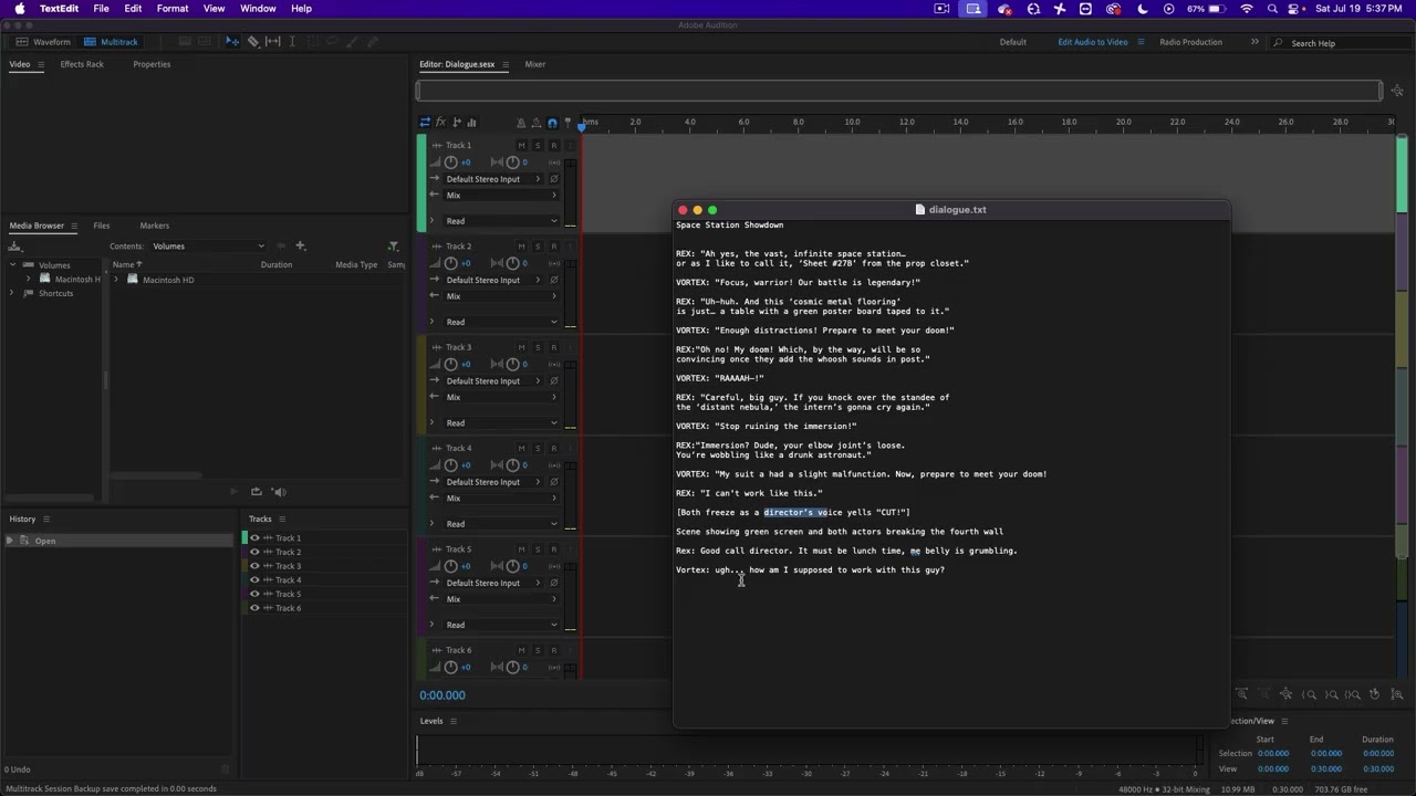 Setting up Adobe Audition to record with a microphone