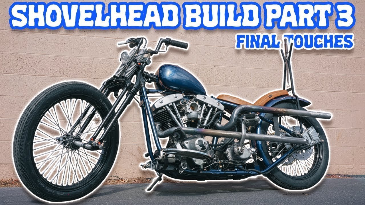 Gold Leaf & Paint - 1980 Shovelhead Harley - (Chopper Build pt.3)