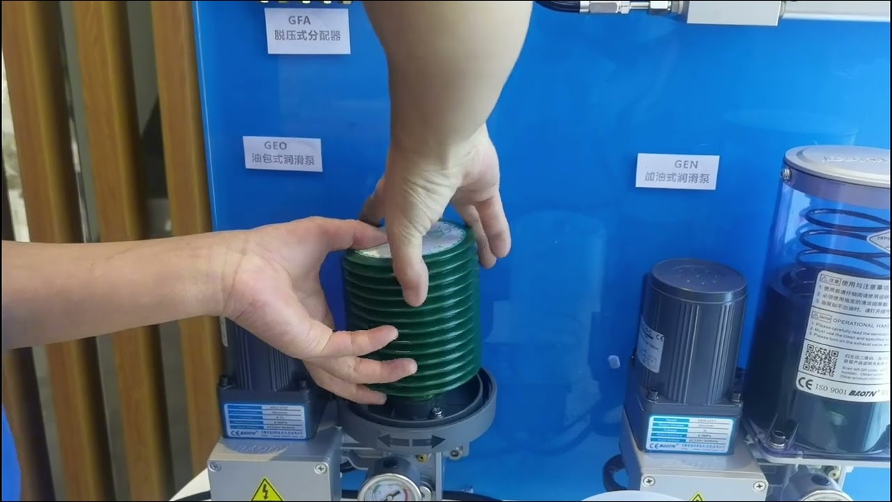 How to Install Grease Type Lubricating Pump#lubricant #grease #lubrication system#mechanical