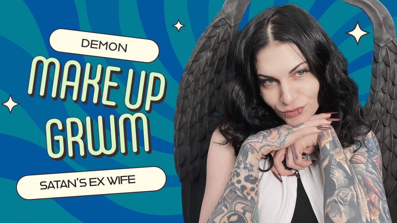 GRWM Satan's Ex-Wife #comedylivestream #demon #occultcomedy #makeup #tarotreader #sfx