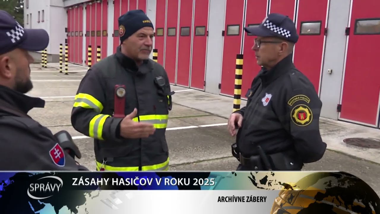 ZÁSAHY HASIČOV V ROKU 2025